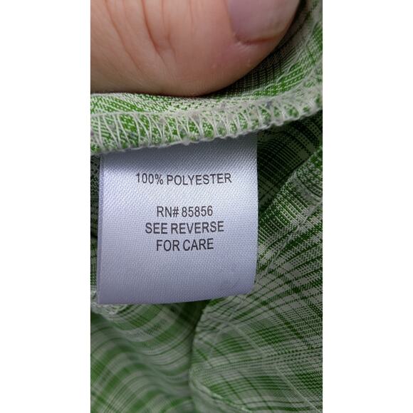 Guide Series Womens Green Plaid Long Sleeve Button Up Shirt Sz S Hiking Mesh - Picture 5 of 7